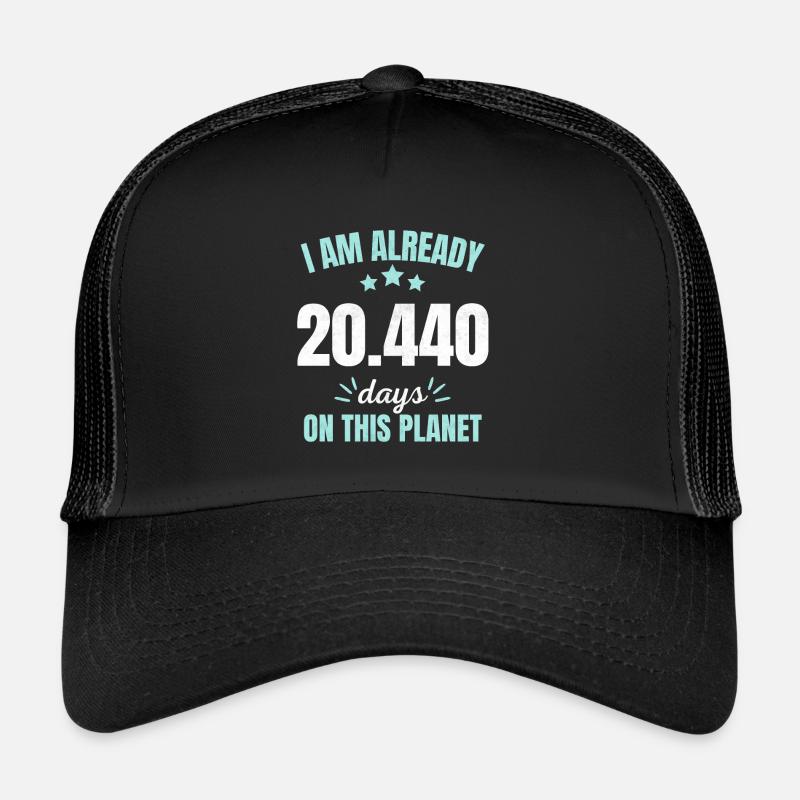 Déjà 20440 Jours sur Cette Planète 56ème Anniversaire Casquette trucker 