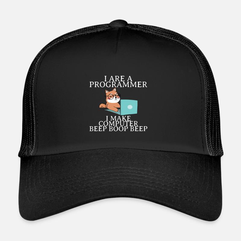 Je suis un programmeur Je fais bip d’ordinateur boop beep4 Casquette trucker 