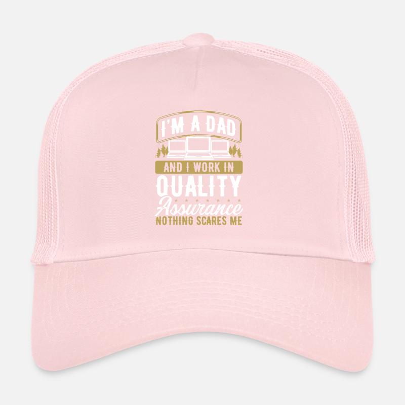 Assurance qualité Fête des pères QA Engineering DadQu Casquette trucker 
