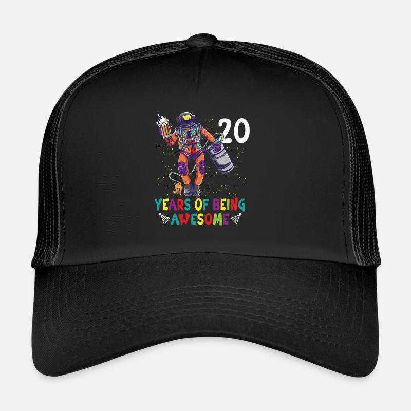 20th Birthday Astronaut Astronomy Solar System Trucker Cap
