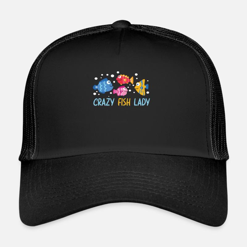 Aquaristic Aquarium Keeper Fishkeeper Salt Water Trucker Cap