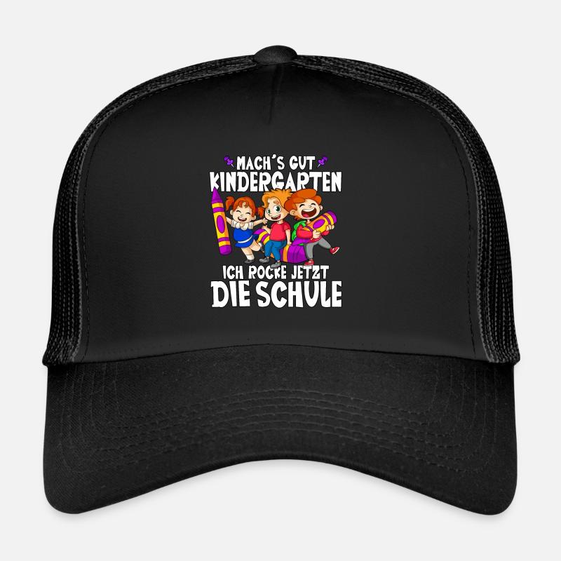 Machs gut Kindergarten Ich rocke jetzt die schule Trucker Cap