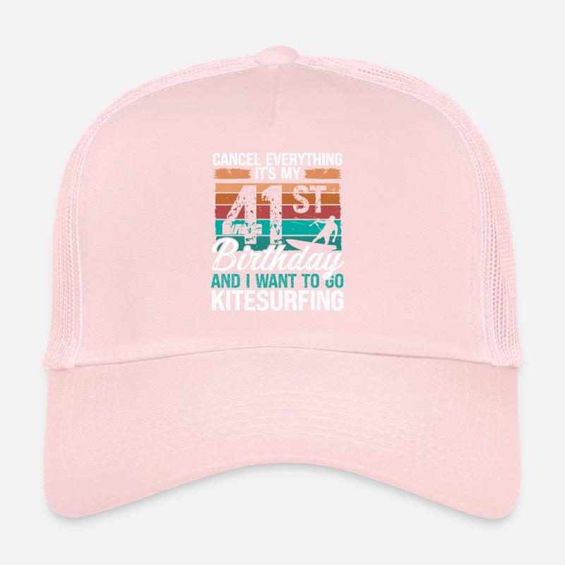 41 Anniversaire Kitesurfer Kitesurfeur 41 ans Casquette trucker 