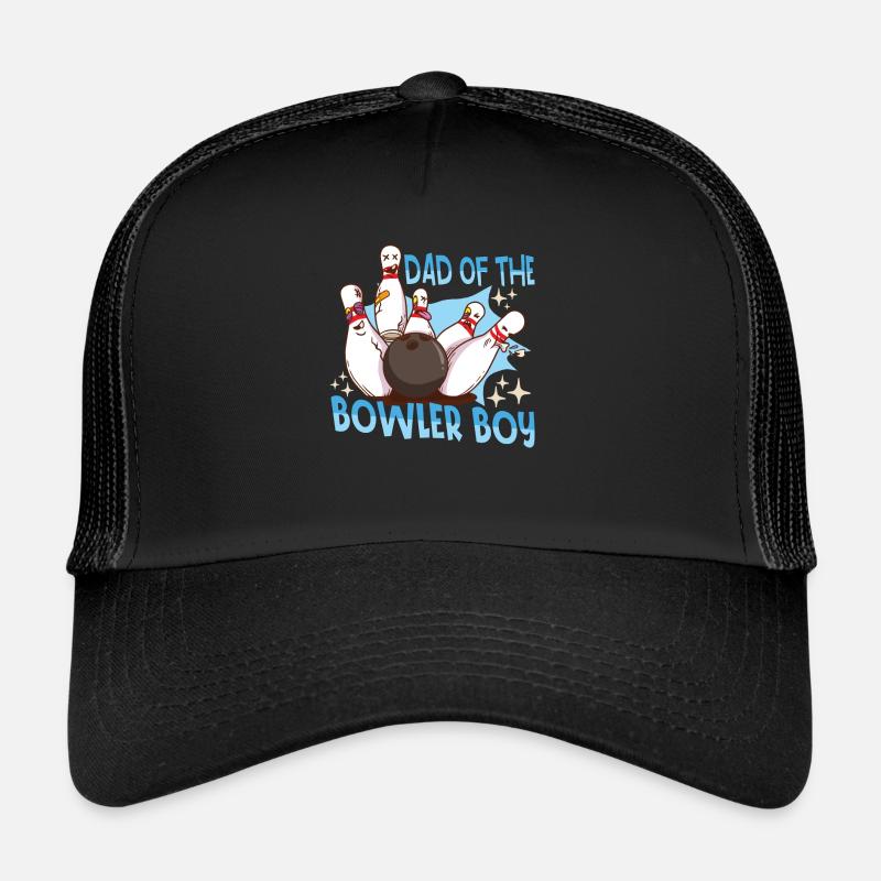Funny Bowling Team Bowler Strike Gift Idea Trucker Cap