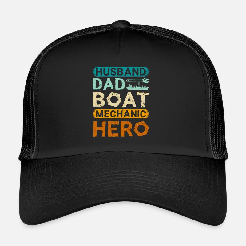 Mari papa mécanicien de bateau héros Casquette trucker 