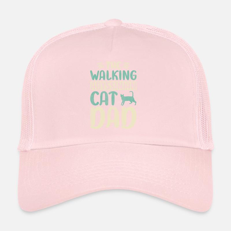 Le chat abyssinien marchant Papa Kitty Chat Marchant Casquette trucker 