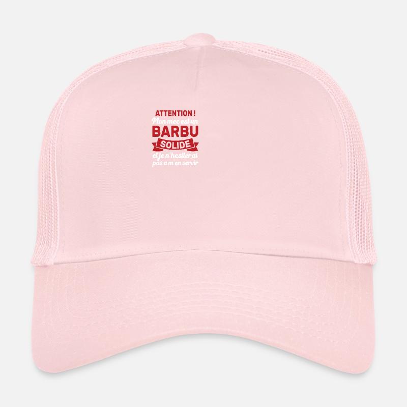 Attention Mon Mec Est Un Barbu Solide Cadeau Casquette trucker 