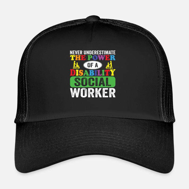 Disability Social Worker Trucker Cap