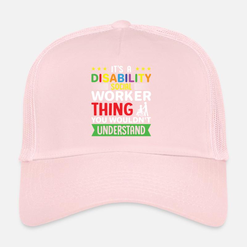 C’est une question de travailleur social handicapé Casquette trucker 
