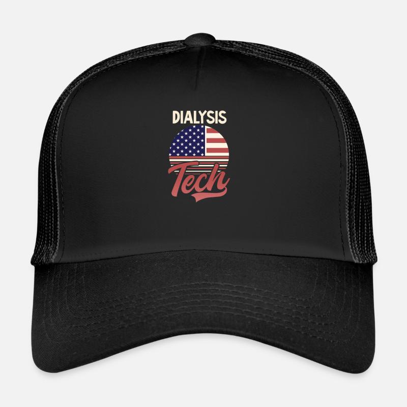 Dialysis Tech Amerikanische US-Flagge 4. Juli Trucker Cap