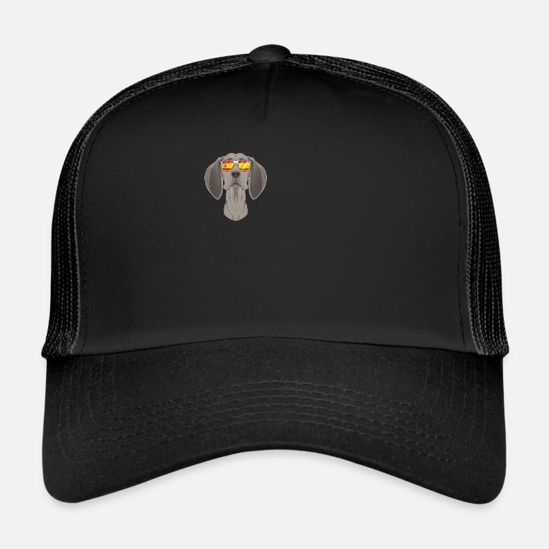 Weimaraner I Espagne Lunettes de soleil I Drapeau espagnol Casquette trucker 