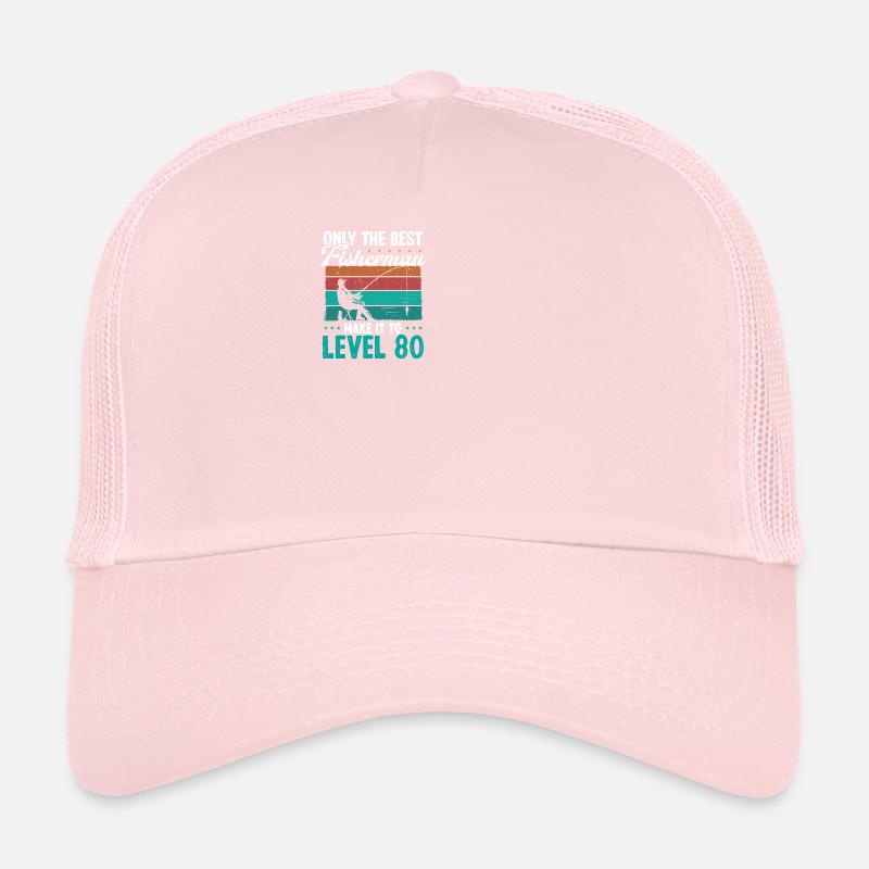 80 Niveau de pêche Pêcheur pêcheur de 80 ans Casquette trucker 