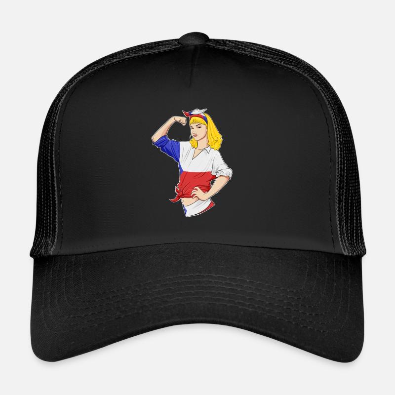 Fille tchèque Incassable I Héritage tchèque Tchèque Casquette trucker 