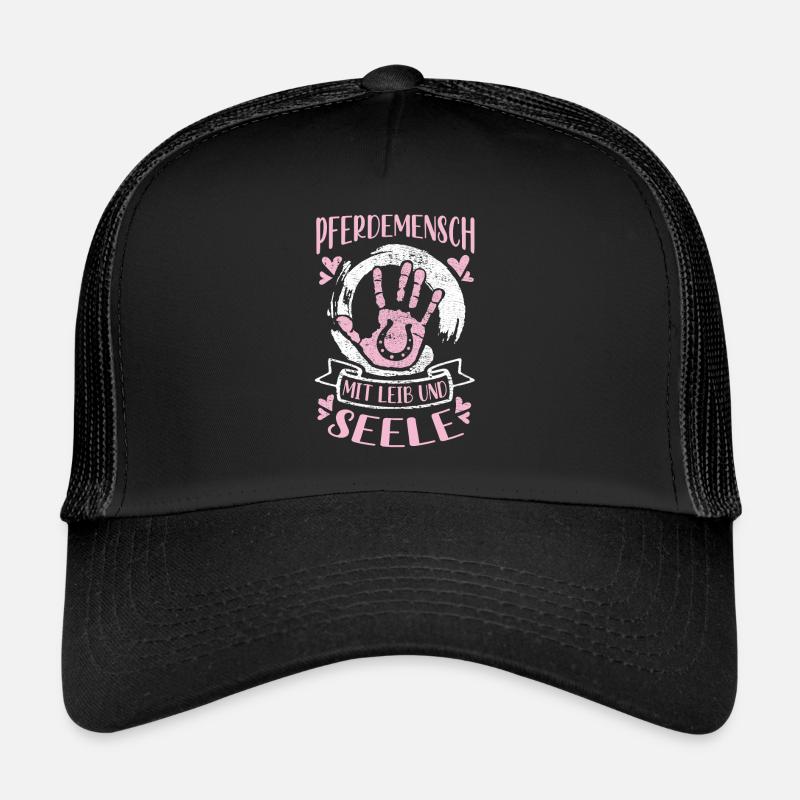 Pferdemensch mit Leib und Seele Pferdemädchen Trucker Cap