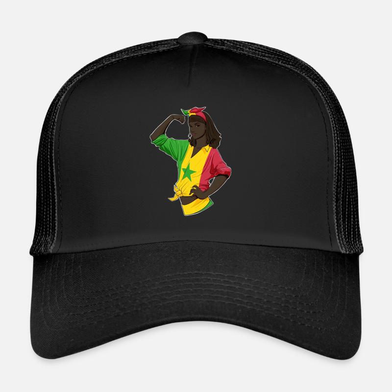 Fille sénégalaise Unbreakable Héritage sénégalais Casquette trucker 