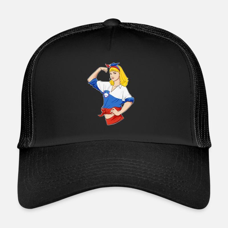 Fille slovène Incassable Héritage slovène Casquette trucker 