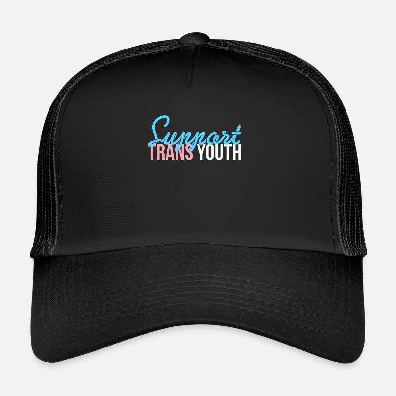 Support Trans Youth Shirt Gift Trucker Cap