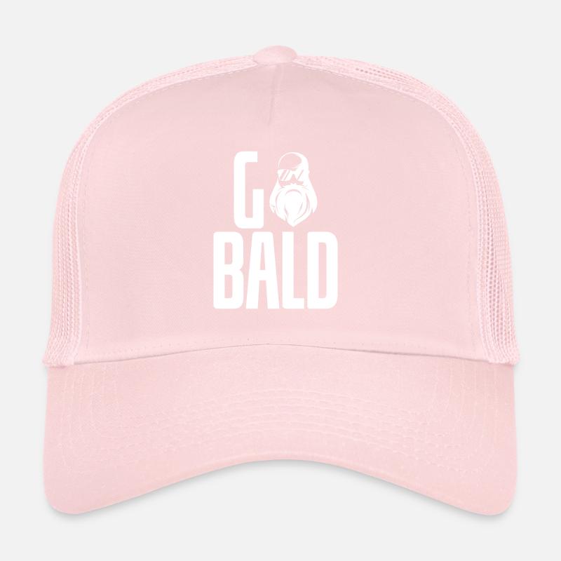 Bald Cool Sunglasses Trucker Cap