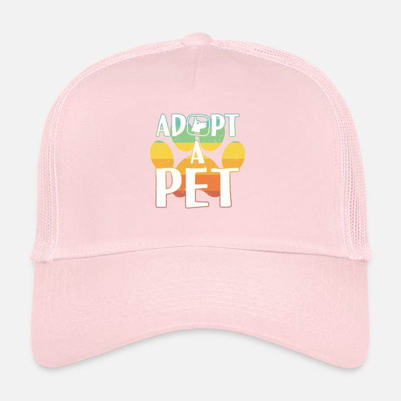 Adopt A Pet Paw Adoption Pet Lover Trucker Cap