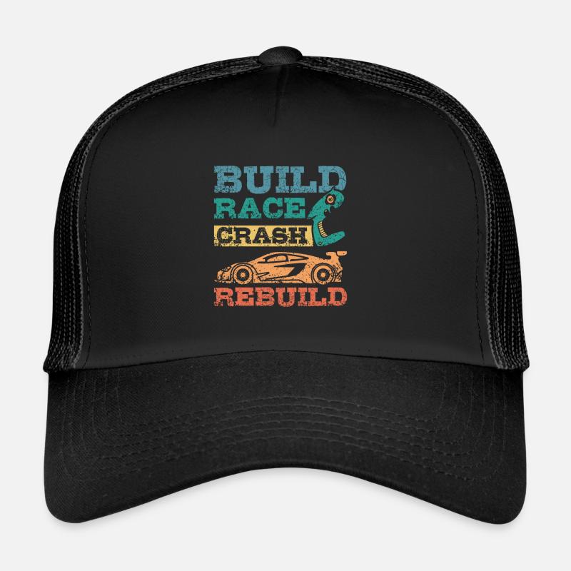 Construire une voiture RC de course crash rebuild Casquette trucker 