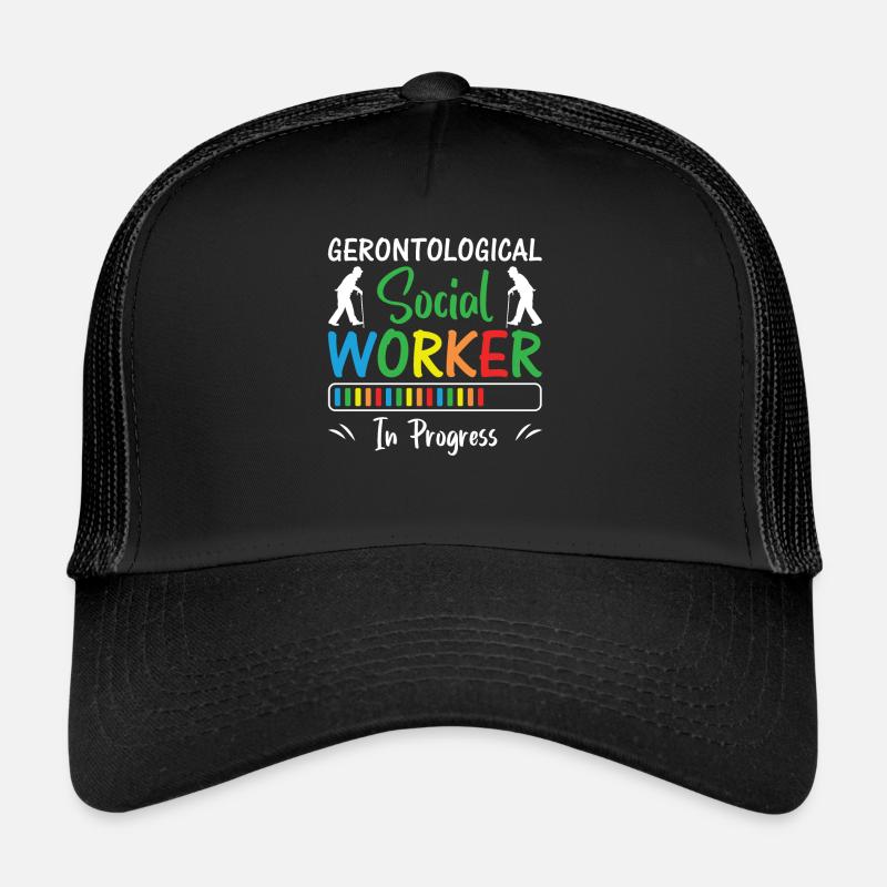 Gerontological Social Worker In Progress Trucker Cap