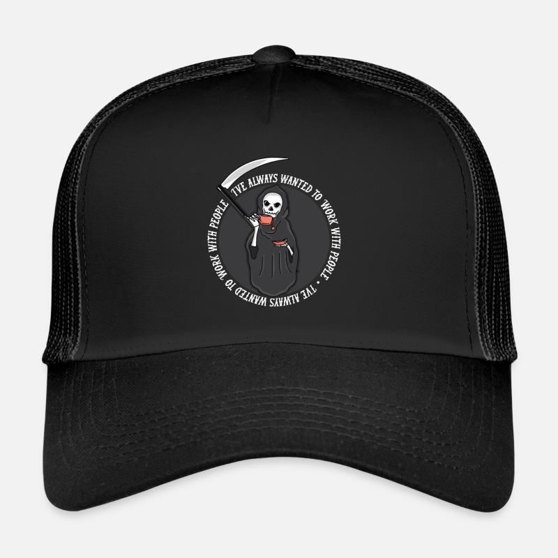Grim Reaper Kaffee Trucker Cap