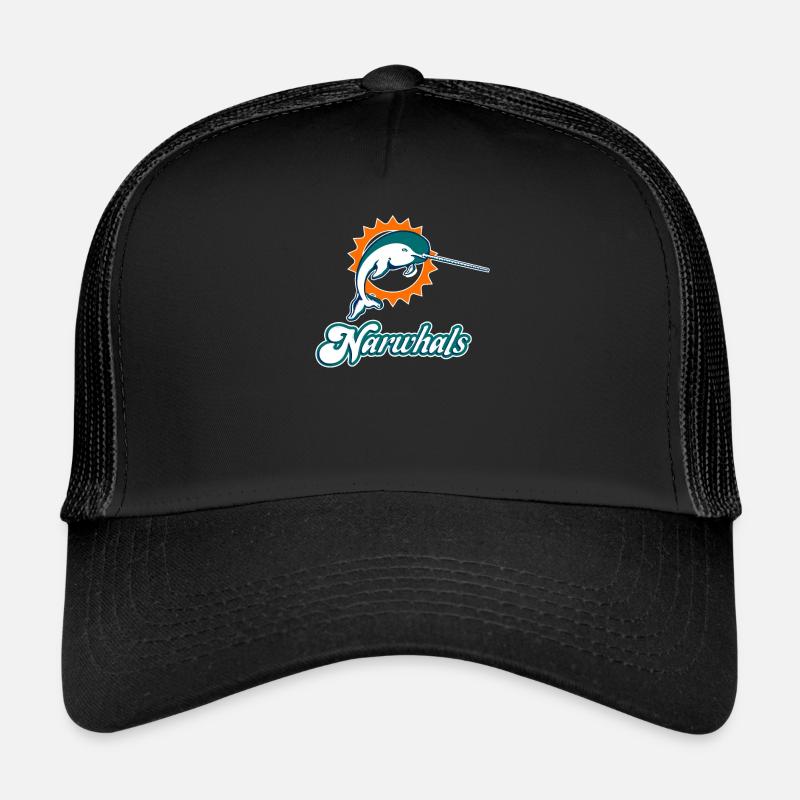 Narval Design de parodie de dauphin Casquette trucker 