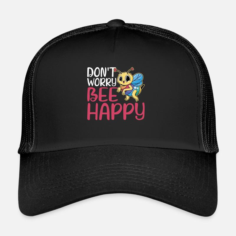 Don't Worry Bee Happy 29 Trucker Cap