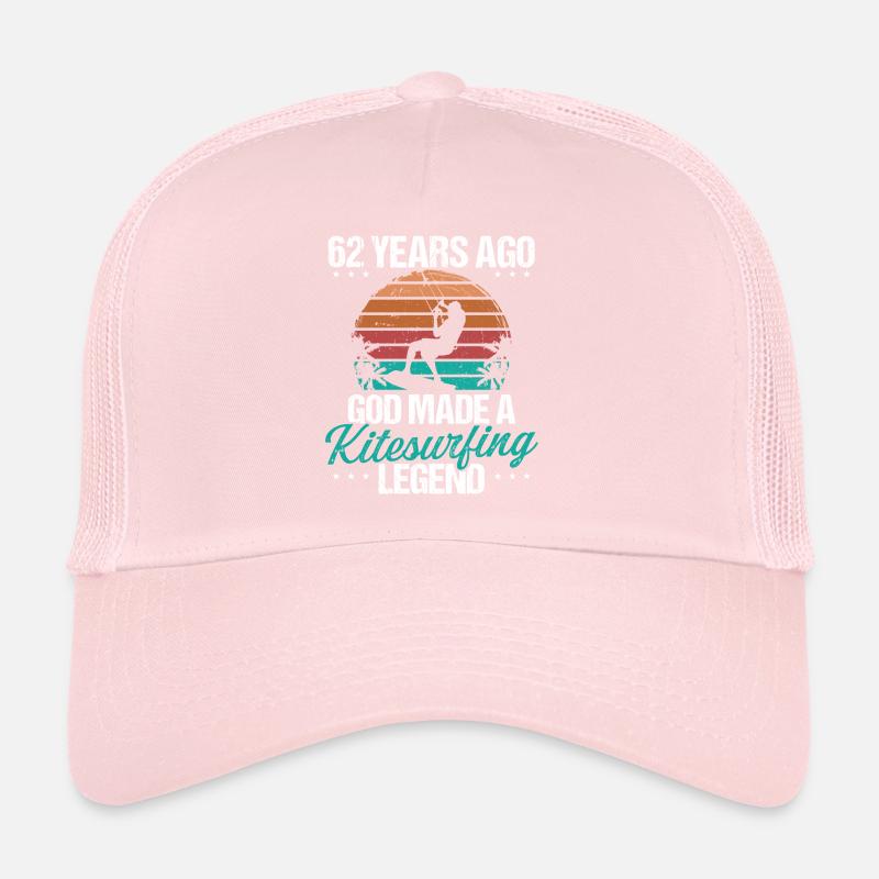 62 Anniversaire Kitesurf Legend Kiteboard 62 ans Casquette trucker 