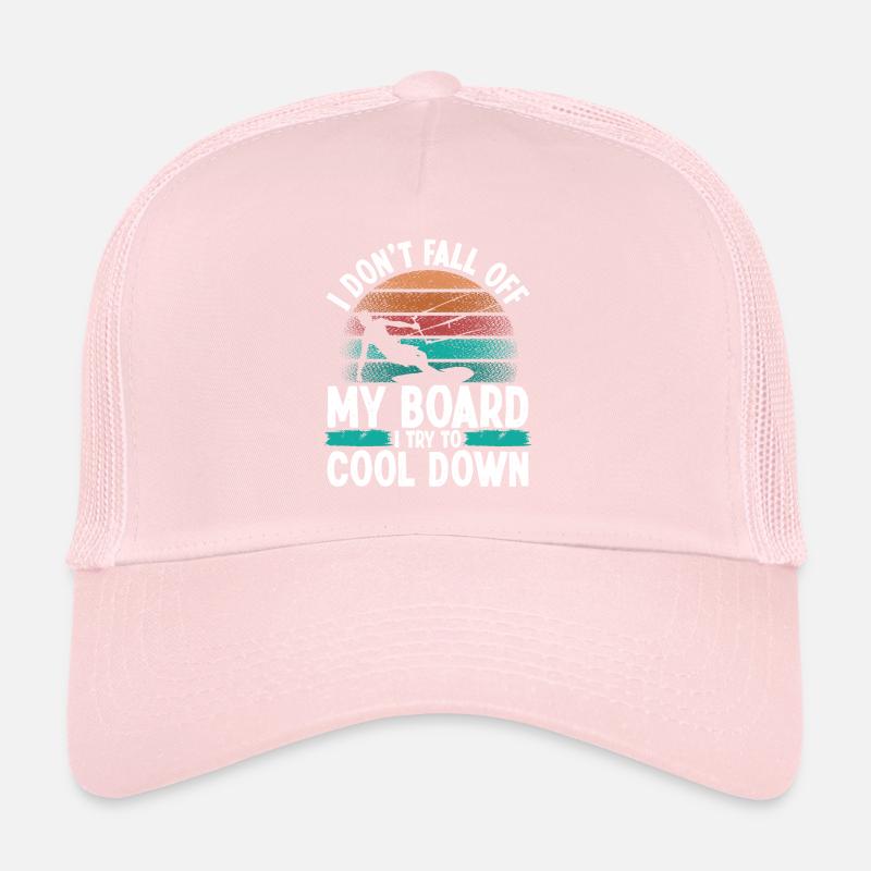 I dont fall down Funny Kiteboarder Vintage KiteI d Trucker Cap