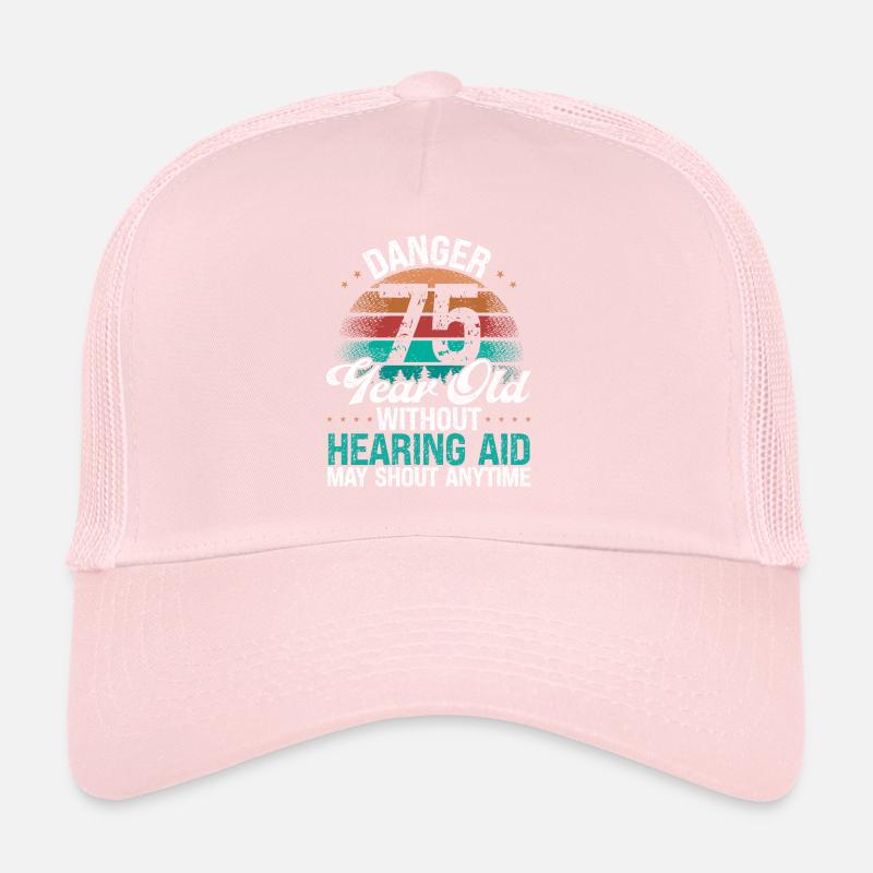 75 Birthday Idea Humor May Shout Funny 75 Year Old Trucker Cap