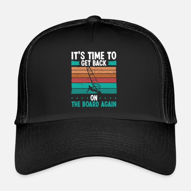 Windsurf session Planche à voile Windsurf Windsurf - Casquette trucker  - noir/noir
