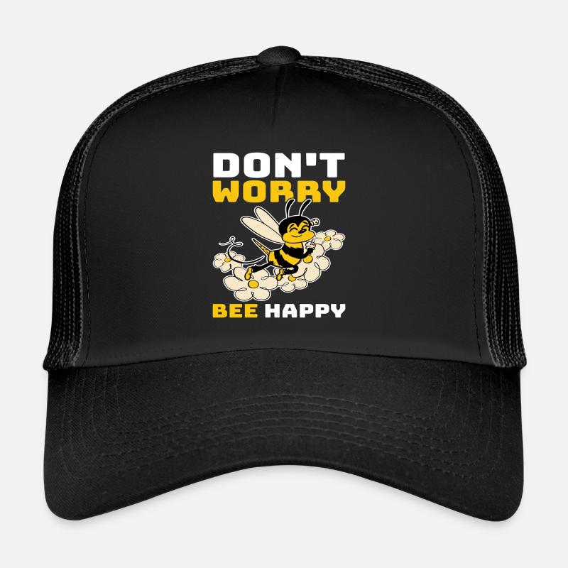 Don't Worry Bee Happy 33 Trucker Cap