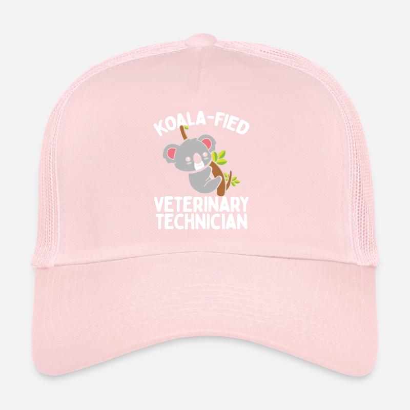 Vet Technician Koalafied Koala Veterinary Tech Trucker Cap