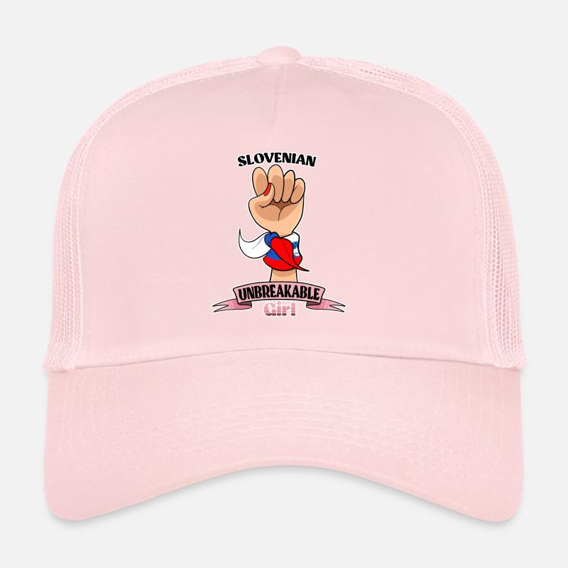 Fille slovène Incassable Héritage slovène Casquette trucker 