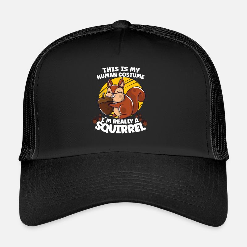 Funny Squirrel Fan Squirrel Lover Chipmunk Addict Trucker Cap