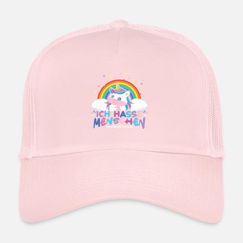 Ich hasse Menschen Einhorn Trucker Cap