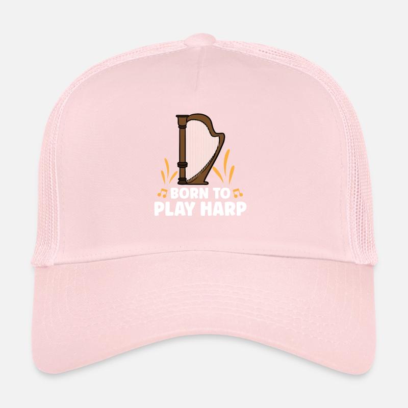 Harpe Instrument de musique Professeur de harpe Casquette trucker 