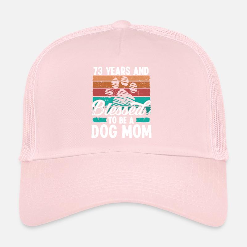 73 ans Chien Maman 73 Anniversaire Rétro Chien Mère Casquette trucker 