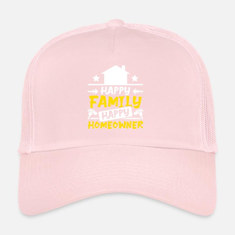Famille heureuse propriétaire heureuse Casquette trucker 