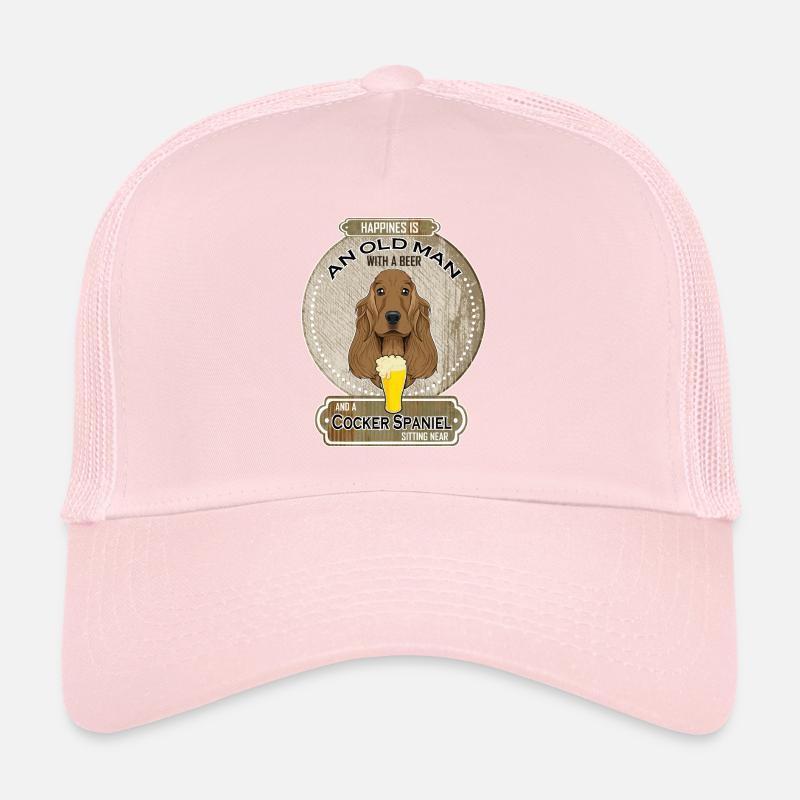 Cocker Spaniel Papa Amateur de bière Casquette trucker 