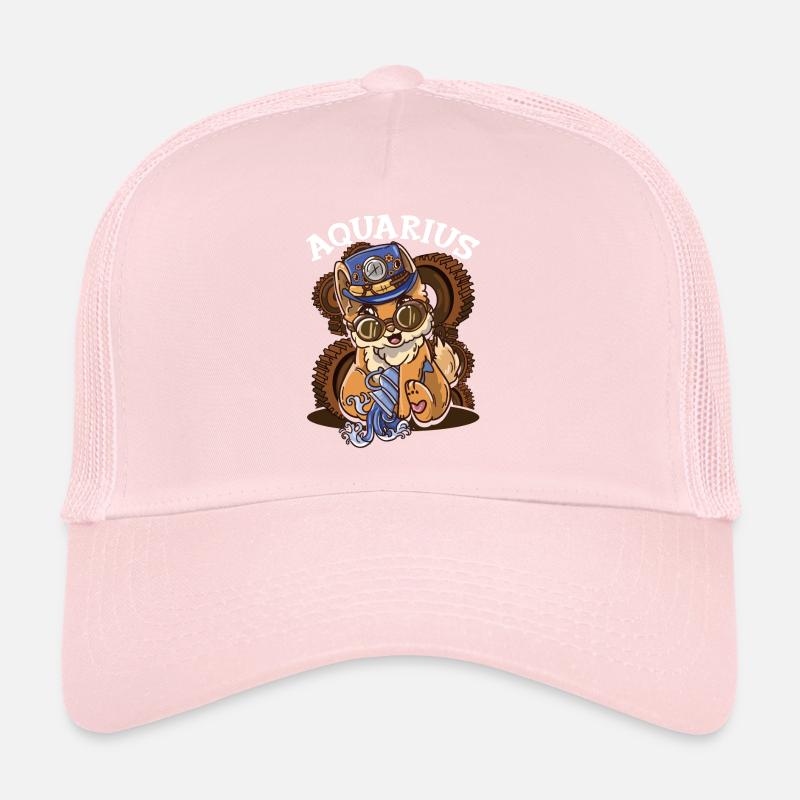Signe du zodiaque Verseau Astrologie Chat Casquette trucker 