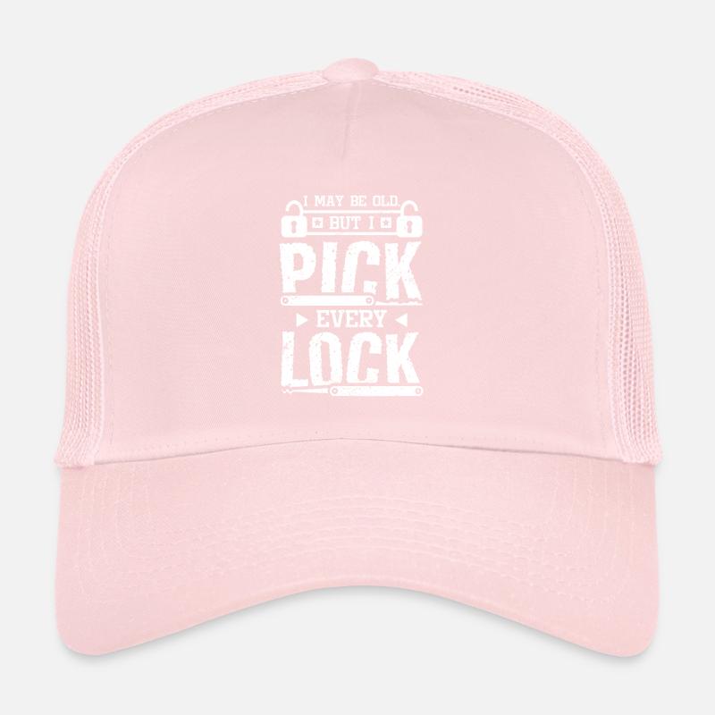 I may be old but I pick every lock locksmith Trucker Cap
