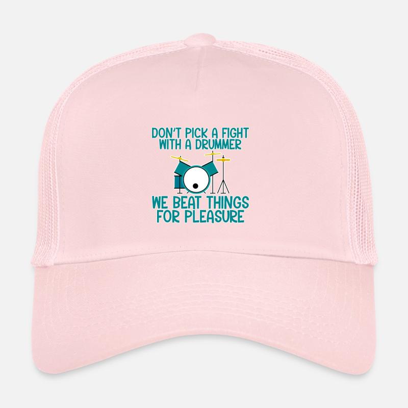 Don't Pick A Fight With A Drummer Trucker Cap