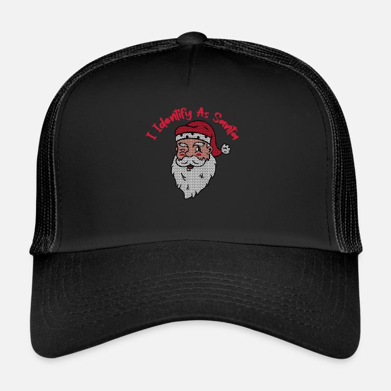 I Identify As Santa 14 Trucker Cap