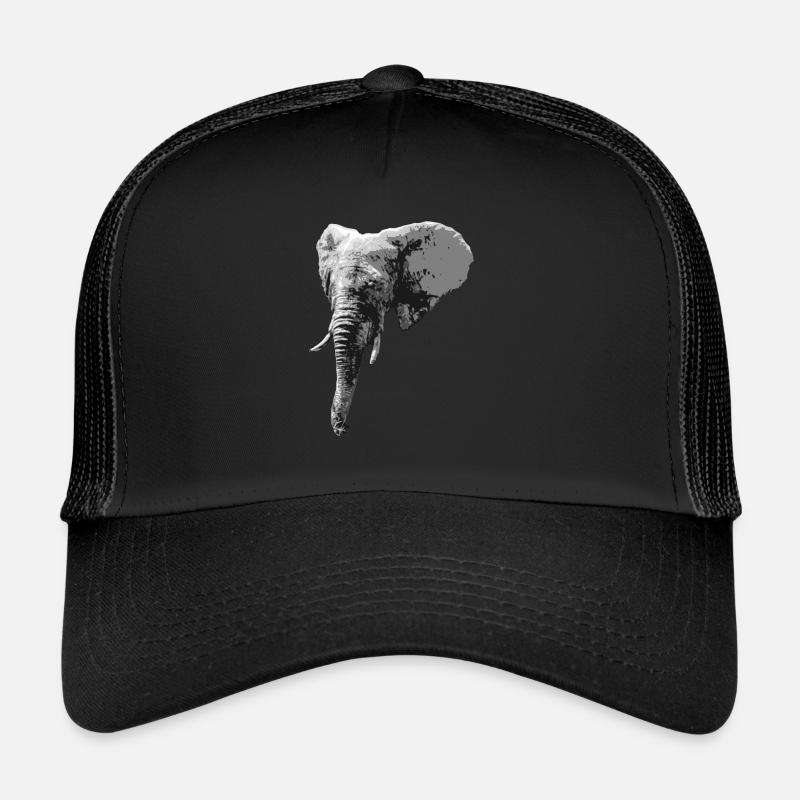 Elefantenkopf Tier Rüssel Elefant Trucker Cap