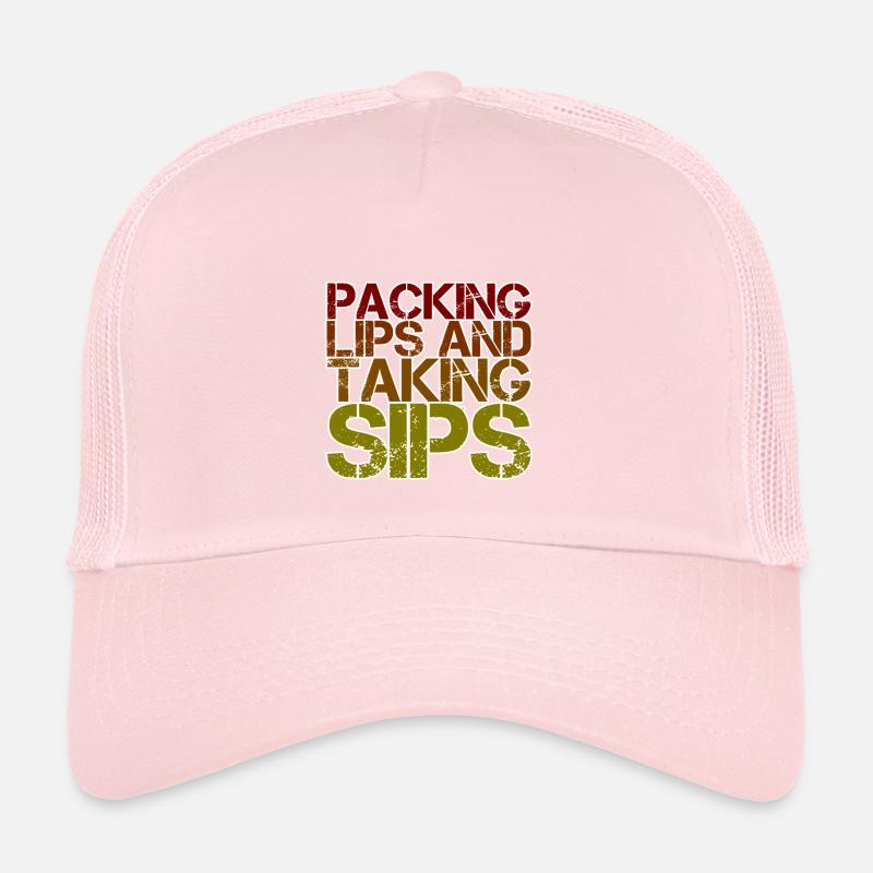 emballer les lèvres et prendre des gorgées 4 Casquette trucker 