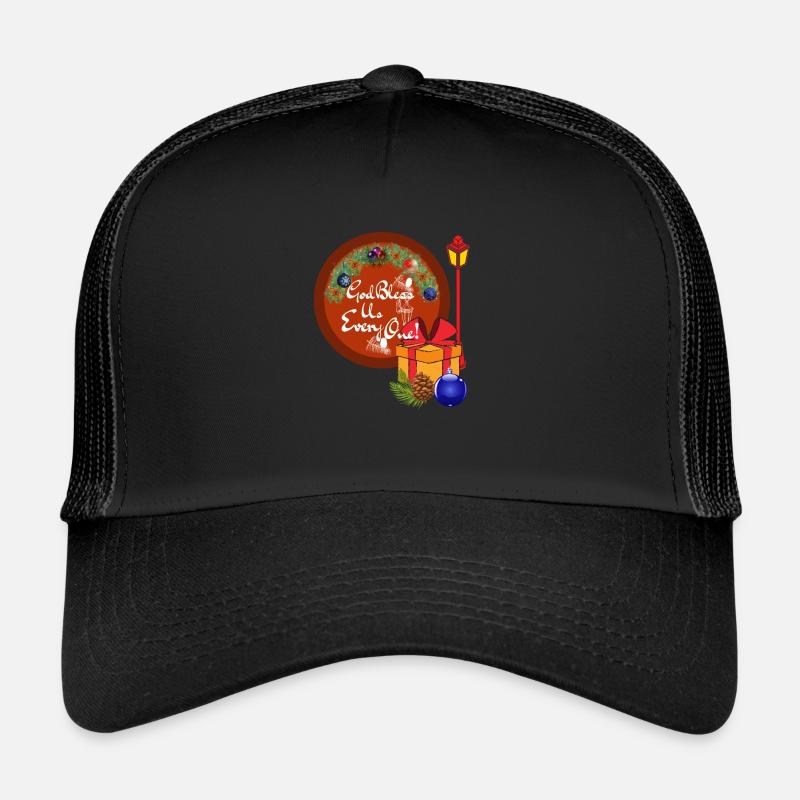 Niedlich Ein Weihnachtslied Gott segne uns alle Lampe Trucker Cap