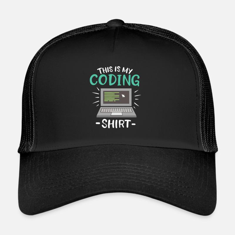 This is my Coding Shirt Coder Trucker Cap