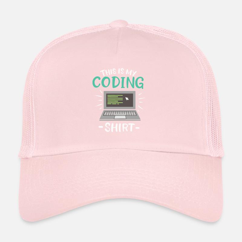 Das Ist Mein Coding Shirt Coder Trucker Cap